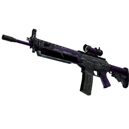 SG 553 | Ultraviolet (Battle-Scarred)