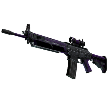 SG 553 | Ultraviolet (Battle-Scarred)