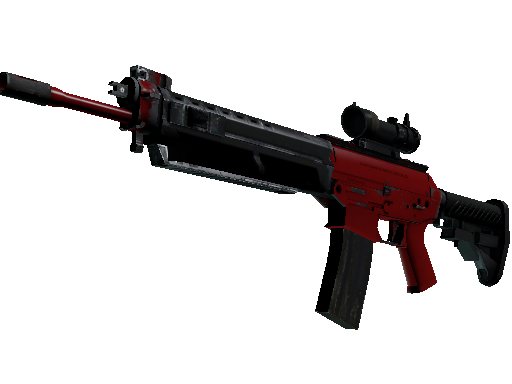 SG 553 | Candy Apple (Well-Worn)