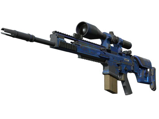 StatTrak™ SCAR-20 | Blueprint (Battle-Scarred)