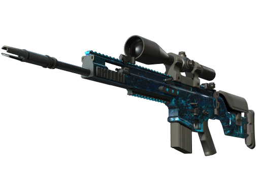 StatTrak™ SCAR-20 | Grotto (Well-Worn)