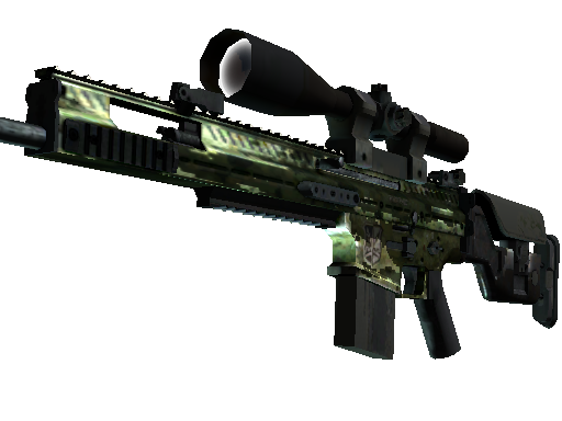 SCAR-20 | Green Marine (Battle-Scarred)