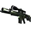 StatTrak™ SCAR-20 | Green Marine (Well-Worn)