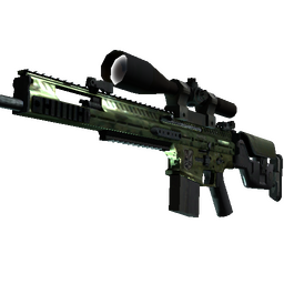 StatTrak™ SCAR-20 | Green Marine (Well-Worn)