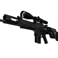 StatTrak™ SCAR-20 | Crimson Web (Battle-Scarred)