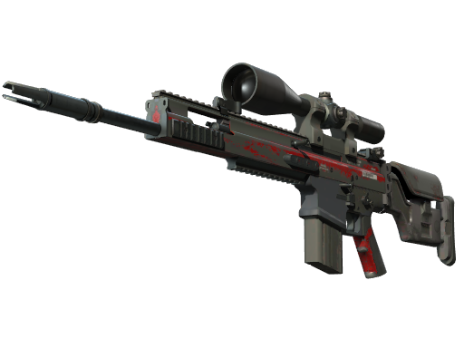 StatTrak™ SCAR-20 | Crimson Web (Battle-Scarred)