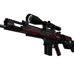 SCAR-20 | Crimson Web (Well-Worn)