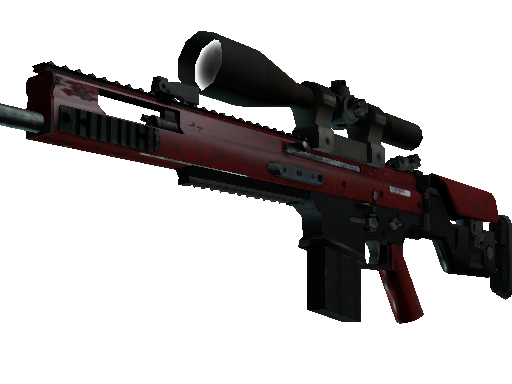 Image for the SCAR-20 | Crimson Web weapon skin in Counter Strike 2