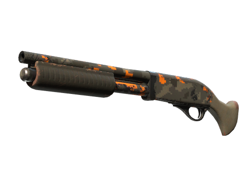 StatTrak™ Sawed-Off | Orange DDPAT (Well-Worn)