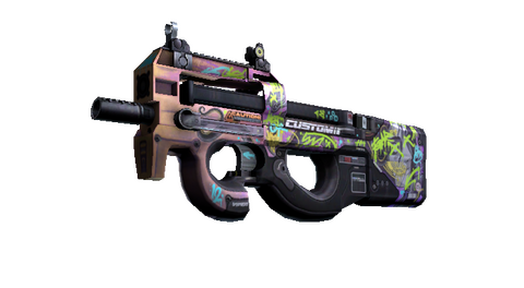 StatTrak™ P90 | Neoqueen (Minimal Wear)