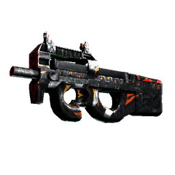 StatTrak™ P90 | Vent Rush (Battle-Scarred)