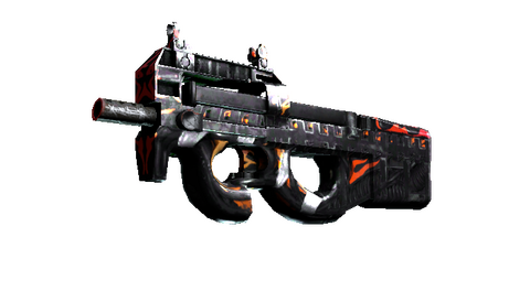 StatTrak™ P90 | Vent Rush (Well-Worn)