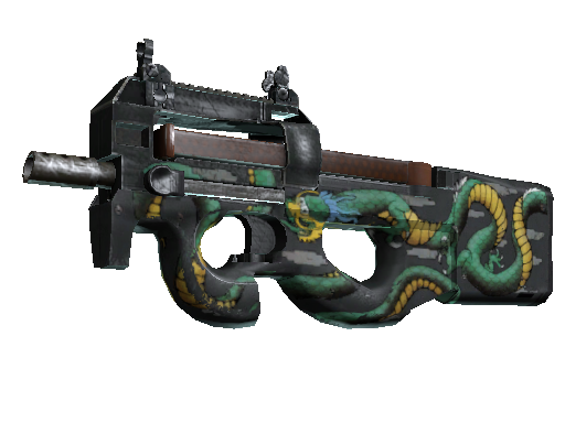 P90 | Emerald Dragon (Well-Worn)