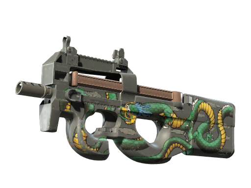 P90 | Emerald Dragon (Well-Worn)