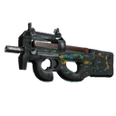 StatTrak™ P90 | Emerald Dragon (Battle-Scarred)