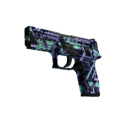 Souvenir P250 | Digital Architect (Well-Worn)