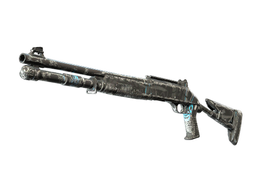 Souvenir XM1014 | Blue Tire (Well-Worn)