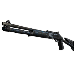 Souvenir XM1014 | VariCamo Blue (Battle-Scarred)