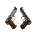 StatTrak™ Dual Berettas | Black Limba (Battle-Scarred)