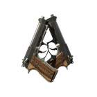 StatTrak™ Dual Berettas | Black Limba (Minimal Wear)