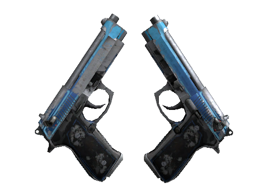 StatTrak™ Dual Berettas | Urban Shock (Battle-Scarred)