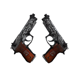 StatTrak™ Dual Berettas | Dualing Dragons (Battle-Scarred)