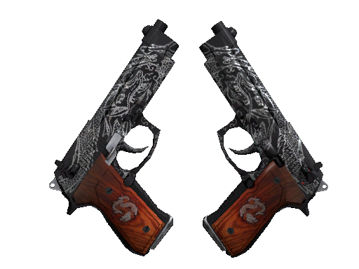 StatTrak™ Dual Berettas | Dualing Dragons (Well-Worn)