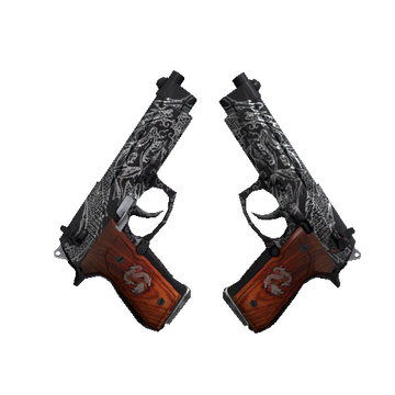 StatTrak™ Dual Berettas | Dualing Dragons (Well-Worn)