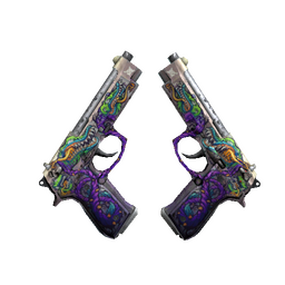 StatTrak™ Dual Berettas | Flora Carnivora (Battle-Scarred)