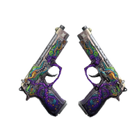 StatTrak™ Dual Berettas | Flora Carnivora (Battle-Scarred)