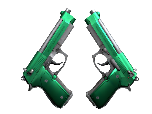 Dual Berettas | Emerald (Minimal Wear)