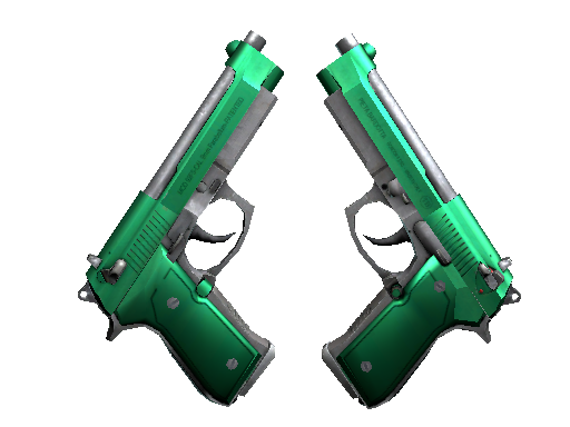 Dual Berettas | Emerald (Com Pouco Uso)