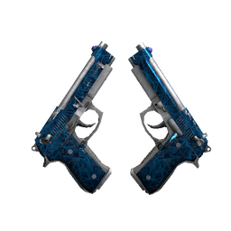 free cs2 skins Dual Berettas | Cobalt Quartz (Well-Worn)