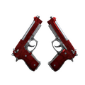 StatTrak™ Dual Berettas | Hemoglobin (Minimal Wear)