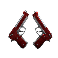 StatTrak™ Dual Berettas | Hemoglobin (Minimal Wear)