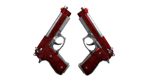 StatTrak™ Dual Berettas | Hemoglobin (Factory New)