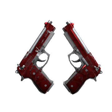 Dual Berettas | Hemoglobin (Field-Tested)