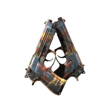 StatTrak™ Dual Berettas | Hideout (Minimal Wear)