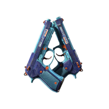 Dual Berettas | Hydro Strike (Battle-Scarred)