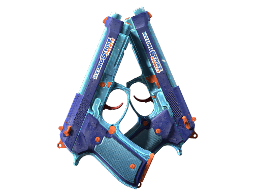 StatTrak™ Dual Berettas | Hydro Strike (Factory New)