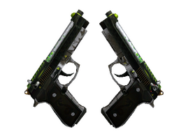 Dual Berettas | Cobra Strike (Well-Worn)