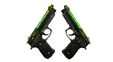 Dual Berettas | Cobra Strike (Well-Worn)