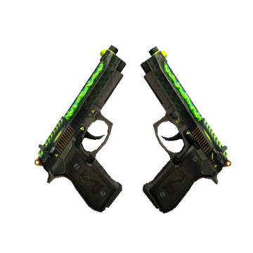 StatTrak™ Dual Berettas | Cobra Strike (Minimal Wear)