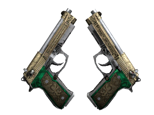 StatTrak™ Dual Berettas | Royal Consorts (Battle-Scarred)