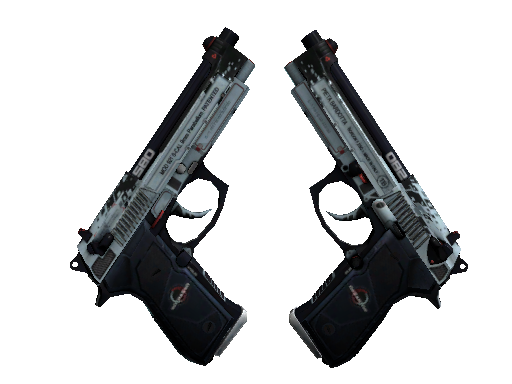 StatTrak™ Dual Berettas | Dezastre (Battle-Scarred)