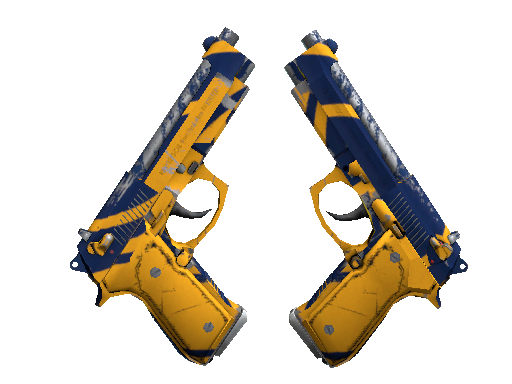 StatTrak™ Dual Berettas | Marina (Well-Worn)