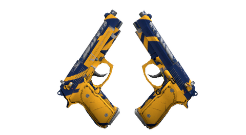 StatTrak™ Dual Berettas | Marina (Field-Tested)