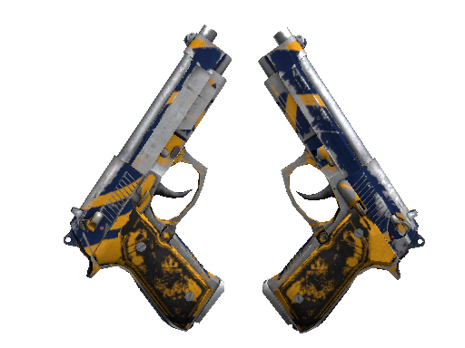 StatTrak™ Dual Berettas | Marina (Battle-Scarred)