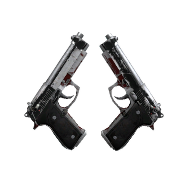 Dual Berettas | Panther (Battle-Scarred)