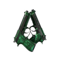 Dual Berettas | Polished Malachite (Well-Worn)
